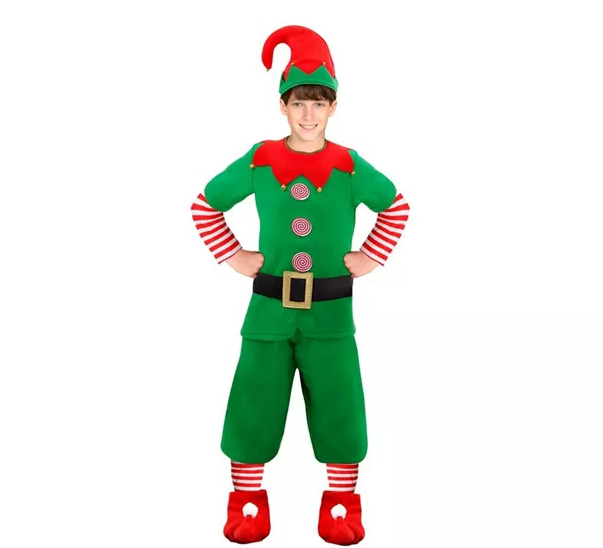 Translation missing: fr.Disfraz de Elfo Ayudante de Santa Claus para niño