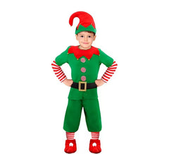 Déguisement d'elfe assistant du Père Noël pour garçons