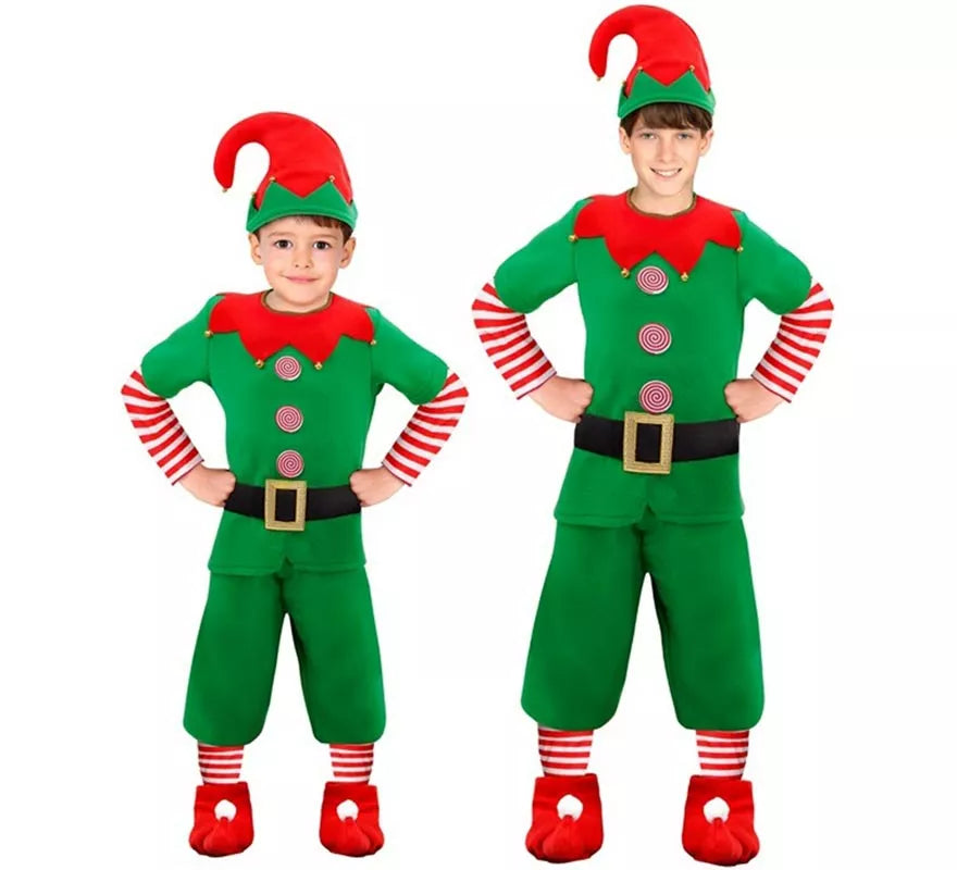 Disfraz de Elfo Ayudante de Santa Claus para niño