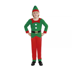 Déguisement de lutin de Noël assistant du Père Noël pour garçon