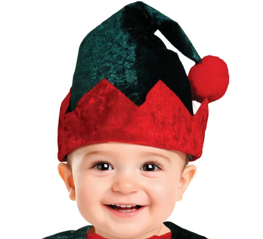 Translation missing: fr.Disfraz de Elfo Navideño verde oscuro para bebé