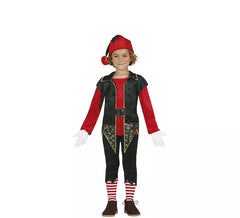 Déguisement lutin rouge avec gilet long garçon