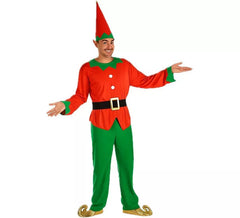 Déguisement de Elfe Rouge et Vert pour homme