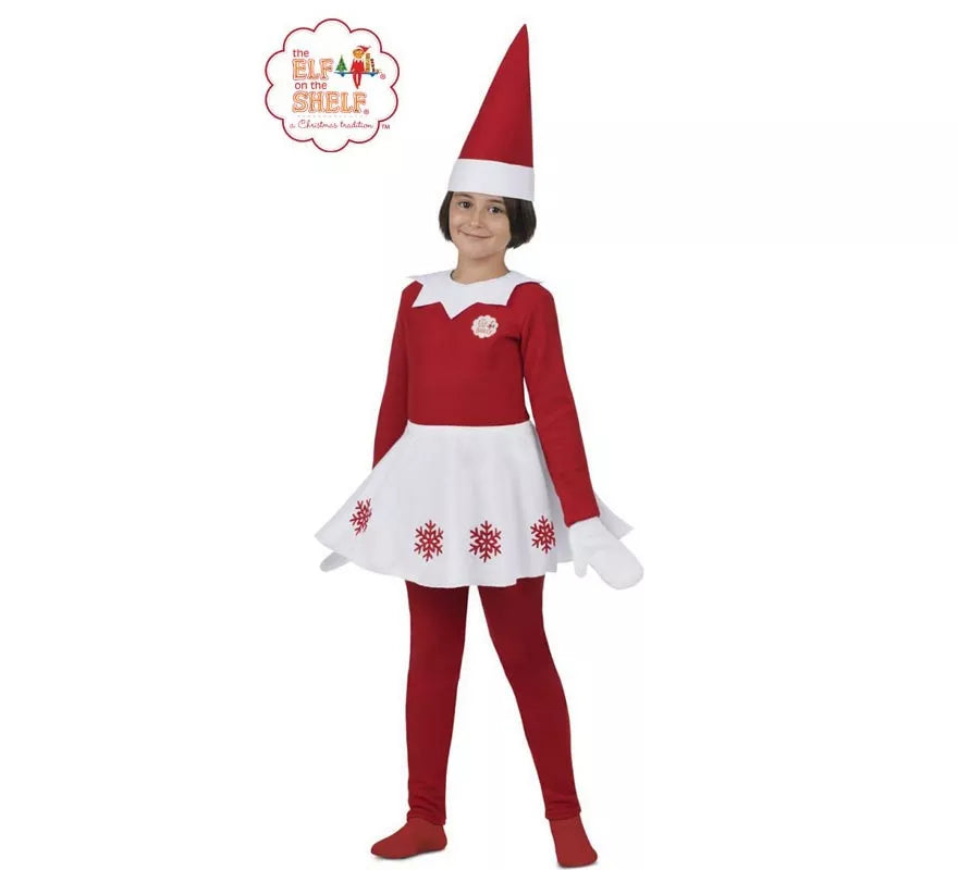 Translation missing: fr.Disfraz de Elfo Travieso de Elf on the Shelf para niña