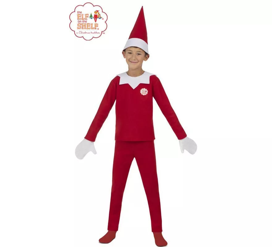 Translation missing: fr.Disfraz de Elfo Travieso de Elf on the Shelf para niño