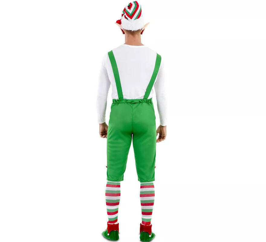 Translation missing: fr.Disfraz de Elfo Verde con gorro para hombre