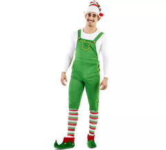 Déguisement lutin vert avec chapeau homme