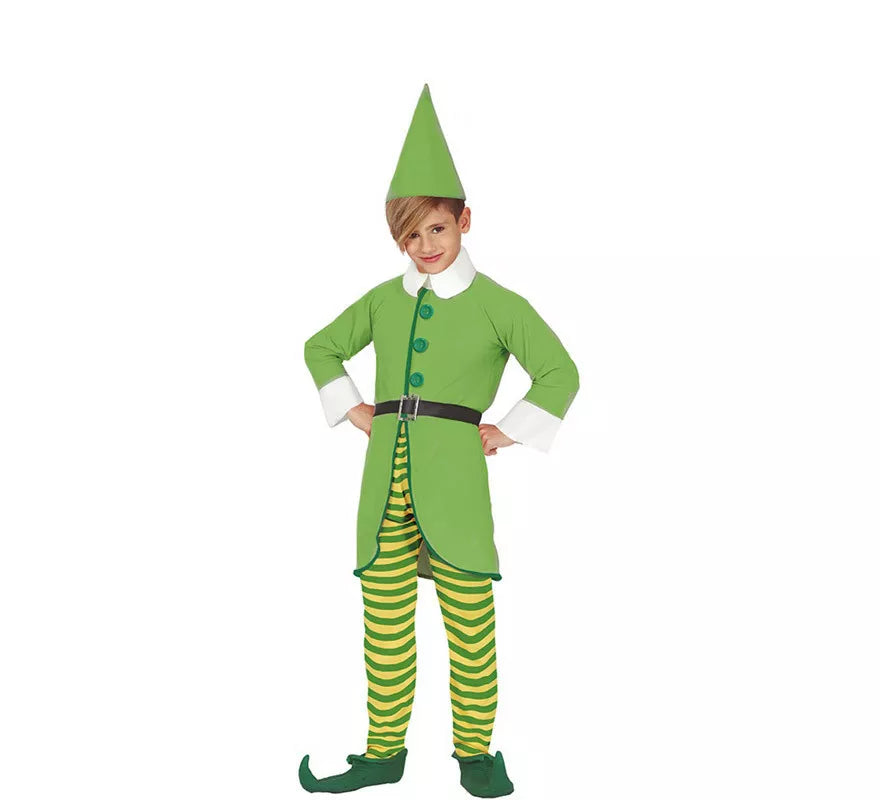 Translation missing: fr.Disfraz de Elfo Verde y Amarillo para niño