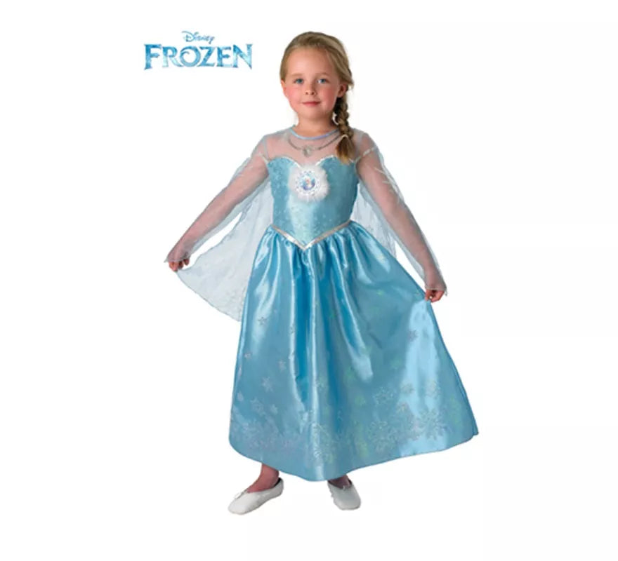 Translation missing: fr.Disfraz de Elsa de Frozen Deluxe para Niña