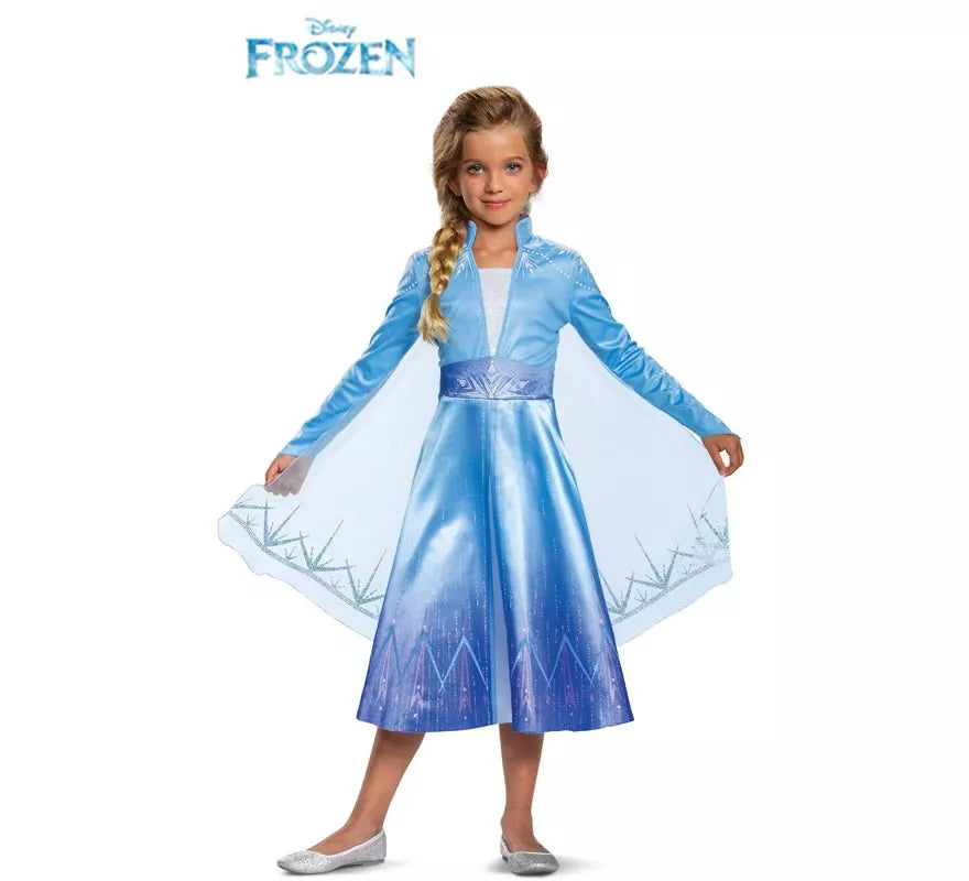 Translation missing: fr.Disfraz de Elsa de Viaje Deluxe de Frozen 2 para niña