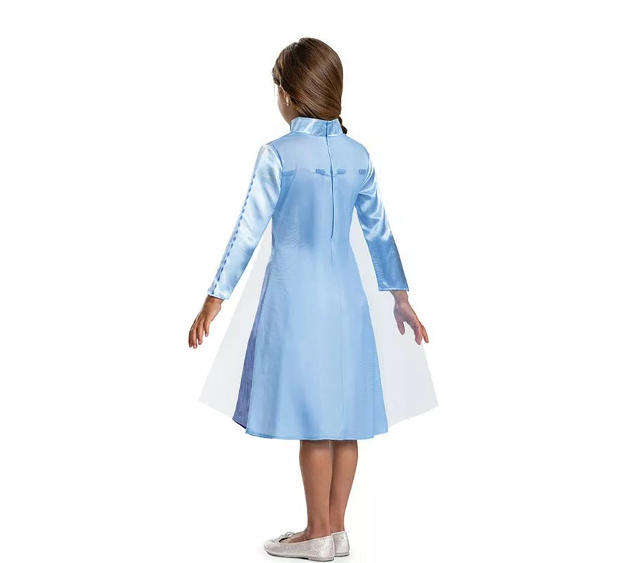 Translation missing: fr.Disfraz de Elsa Frozen traje azul para niña