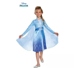 Déguisement classique d'Elsa voyageuse de Disney La Reine des Neiges pour filles