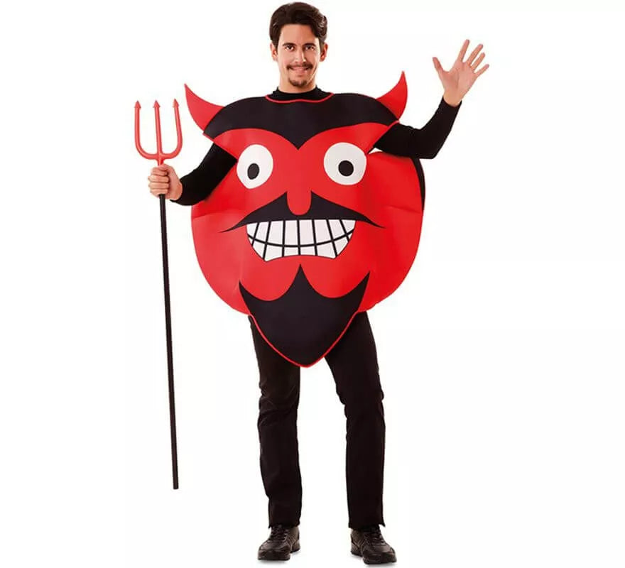 Translation missing: fr.Disfraz de Emoticono Diablo para adultos