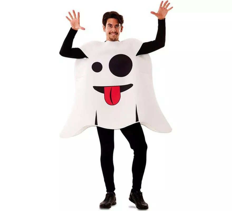 Translation missing: fr.Disfraz de Emoticono Fantasma para adultos