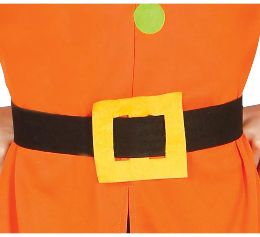 Translation missing: fr.Disfraz de Enanito de Cuento naranja y verde para niños