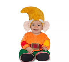 Déguisement Nain Orange avec chapeau pour bébé et enfant