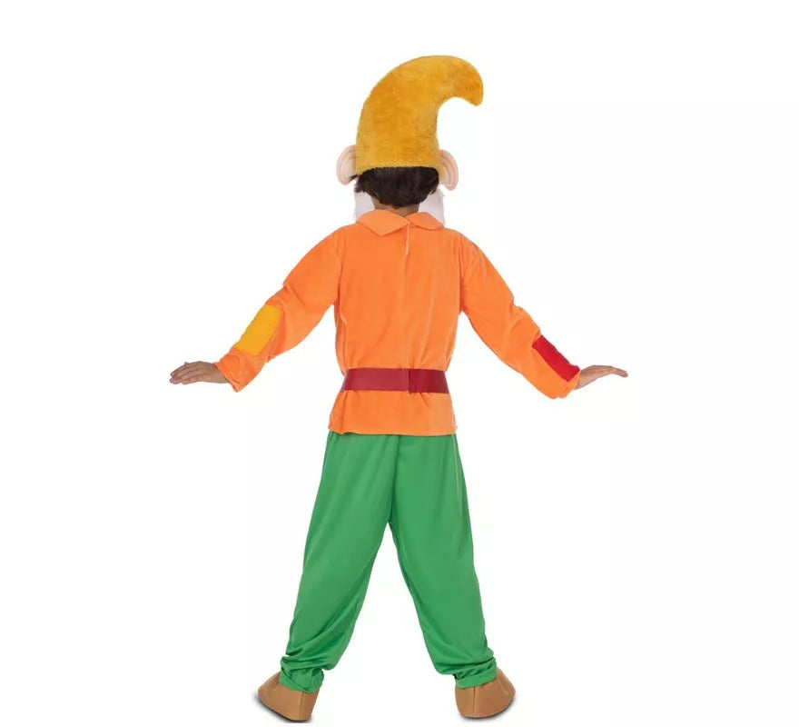 Translation missing: fr.Disfraz de Enanito naranja con gorro para niño