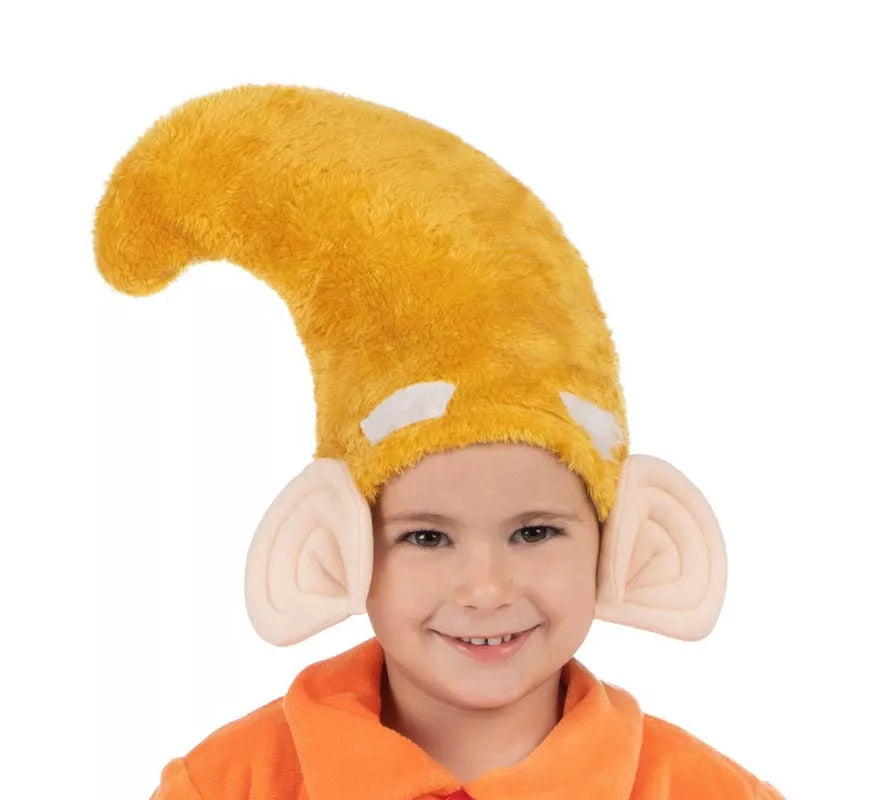 Translation missing: fr.Disfraz de Enanito naranja con gorro para niño