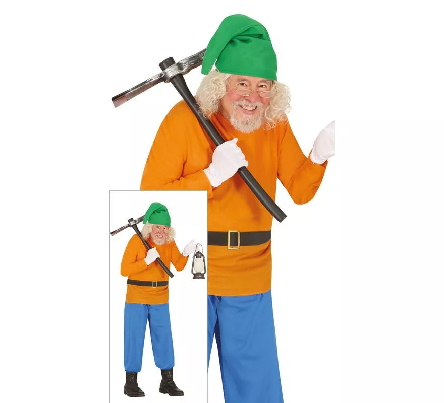Disfraz de Enanito naranja para hombre