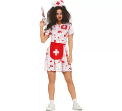 Déguisement d'infirmière zombie blanche femme