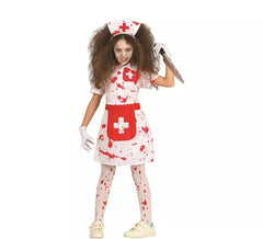 Déguisement d'infirmière zombie blanche fille