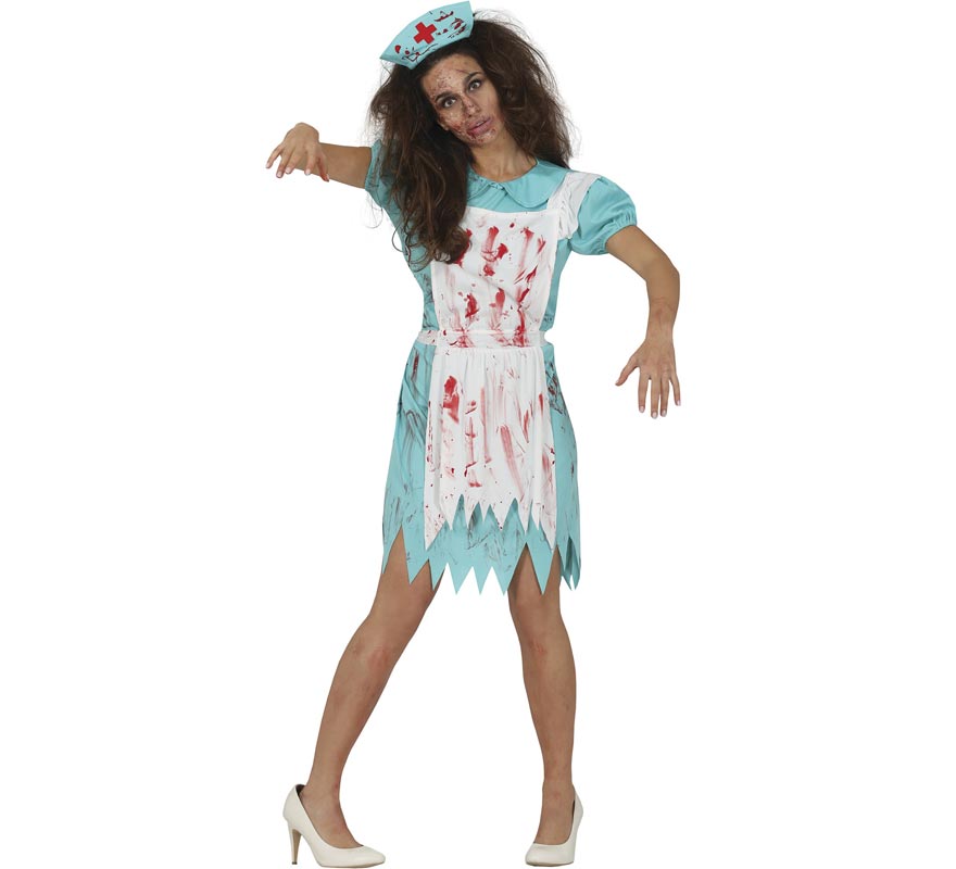 Translation missing: fr.Disfraz de Enfermera Zombie para mujer