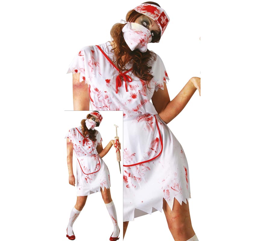 Disfraz de Enfermera Zombie para mujer