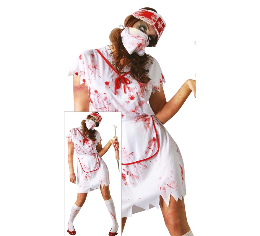 Translation missing: fr.Disfraz de Enfermera Zombie para mujer