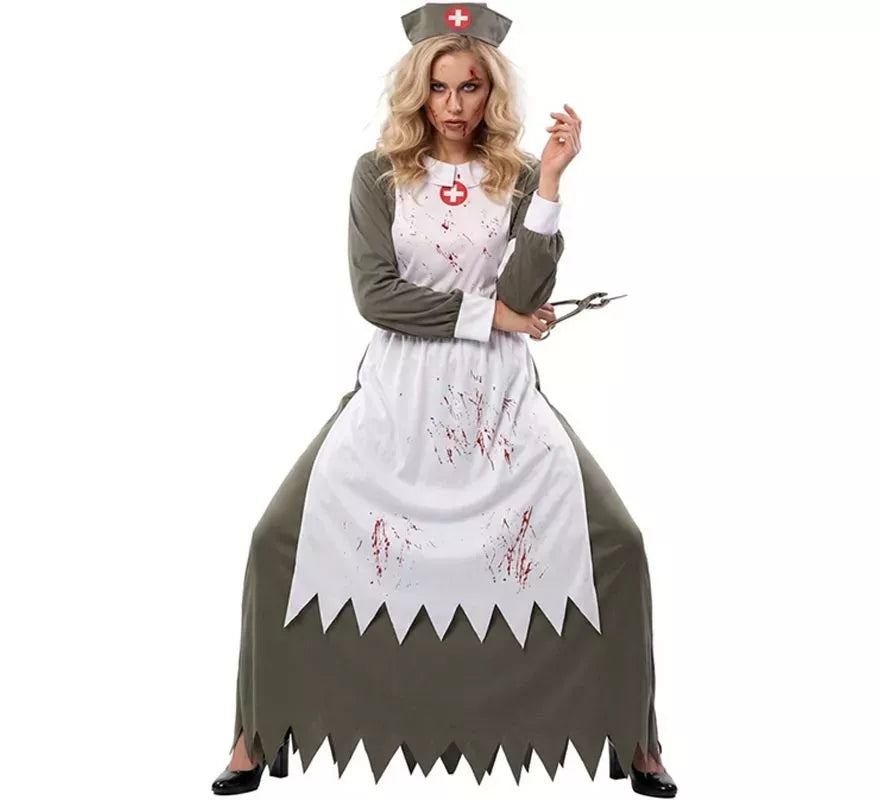 Translation missing: fr.Disfraz de Enfermera Zombie para mujer