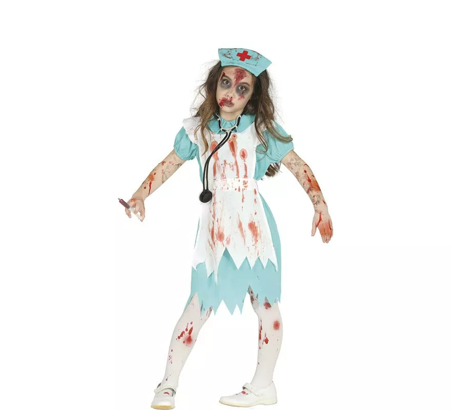 Translation missing: fr.Disfraz de Enfermera Zombie para niña