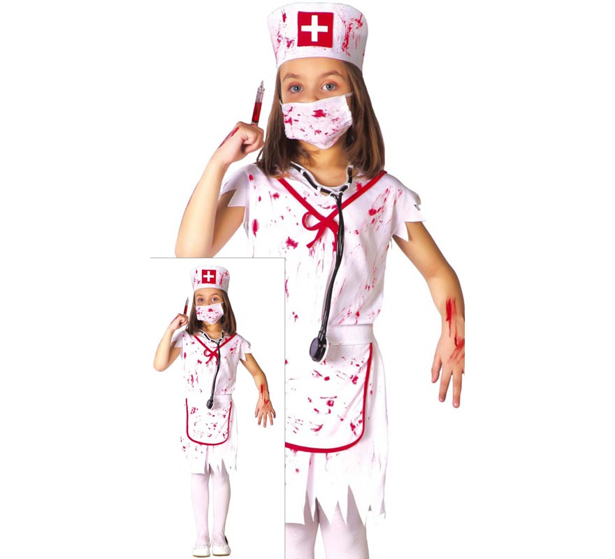 Translation missing: fr.Disfraz de Enfermera Zombie para niñas