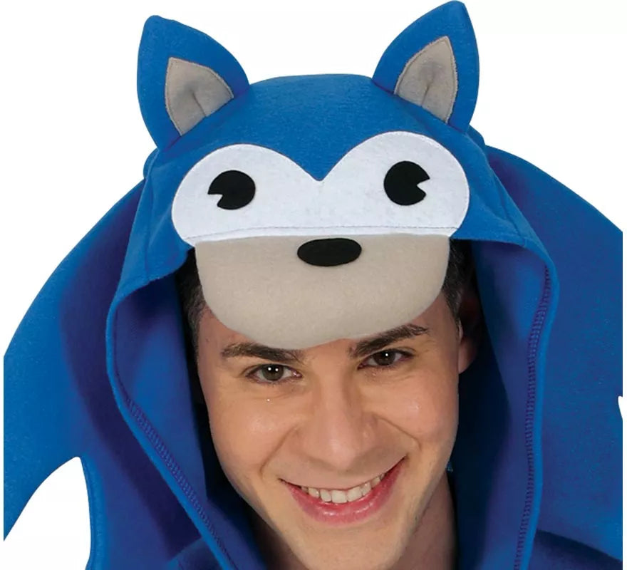 Disfraz de Erizo azul para hombre