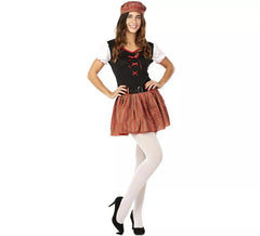 Déguisement d´Écossaise Rouge et Noir pour femme