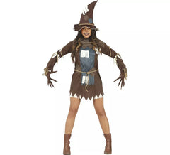 Déguisement épouvantail marron femme