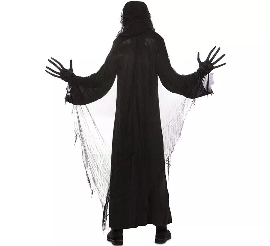 Translation missing: fr.Disfraz de Espectro de la Muerte con túnica negra para hombre