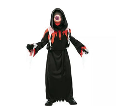 Déguisement de Fantôme rouge et noir avec masque pour enfant