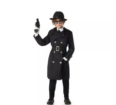 Costume d'espion noir pour garçon