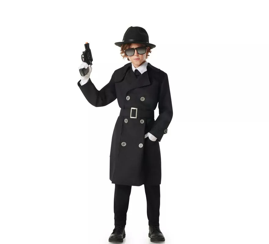 Translation missing: fr.Disfraz de Espía negro para niño
