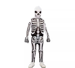 Déguisement squelette noir et blanc avec masque enfant
