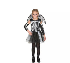 Déguisement de Squelette avec des Ailes pour fille
