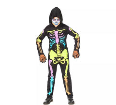 Costume de squelette néon pour garçon