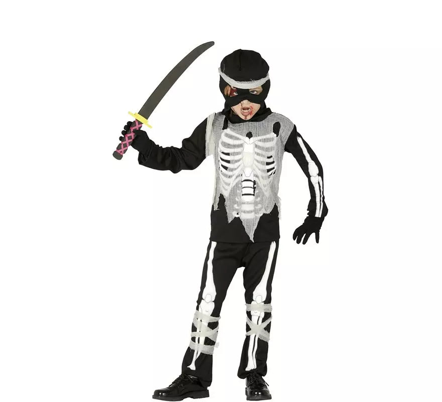 Translation missing: fr.Disfraz de Esqueleto Ninja para niño