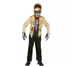 Costume de squelette toxique avec masque pour enfants