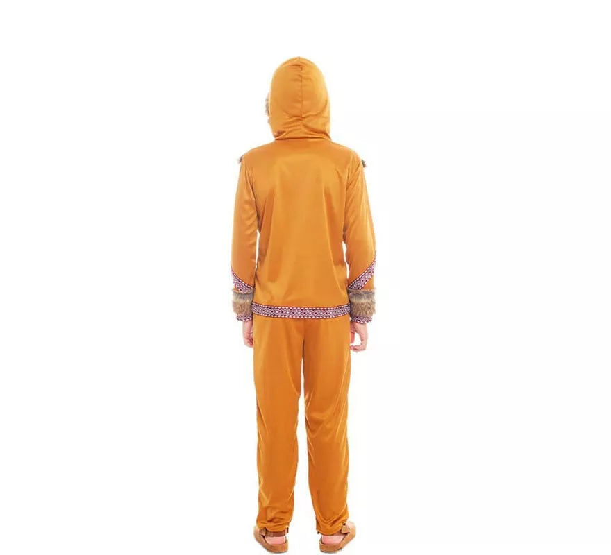 Translation missing: es.Disfraz de Esquimal naranja para niño