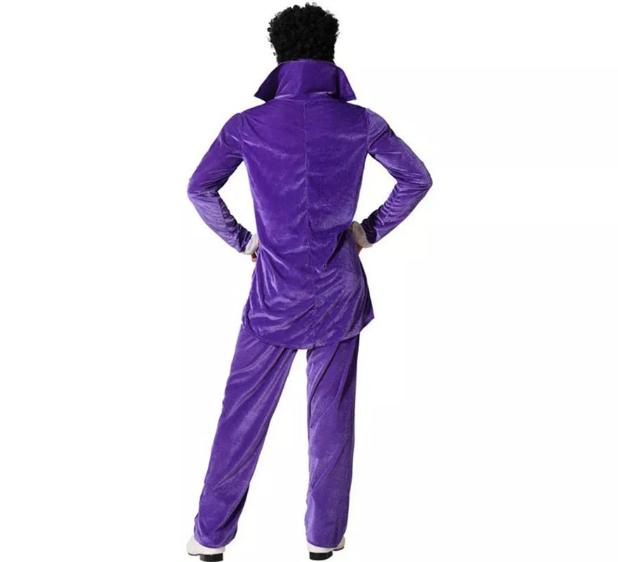 Translation missing: fr.Disfraz de Estrella Rock Morado para hombre
