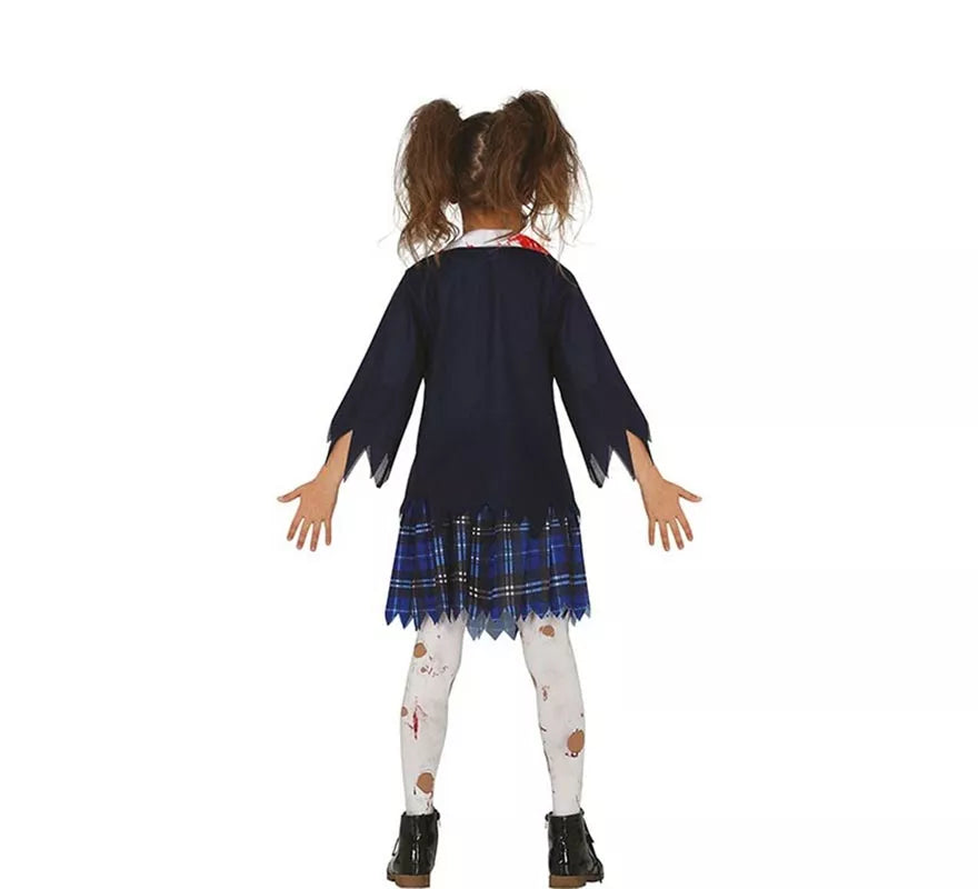 Translation missing: fr.Disfraz de Estudiante de Secundaria Zombie para niña