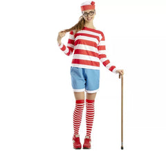 Costume de randonneur rayé pour femme