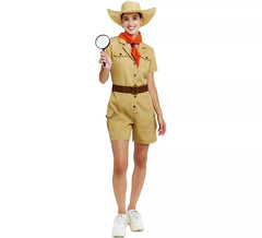 Costume d'explorateur classique avec ceinture pour femme