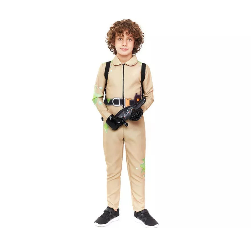 Translation missing: fr.Disfraz de Exterminador de Fantasmas beige para niño