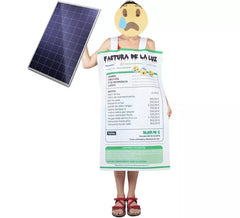 Déguisement facture d'électricité adulte